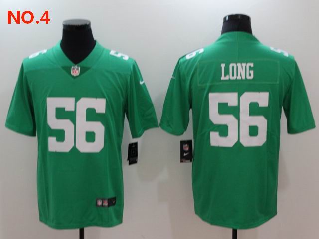 Men's Philadelphia Eagles #56 Chris Long Jersey NO.4;